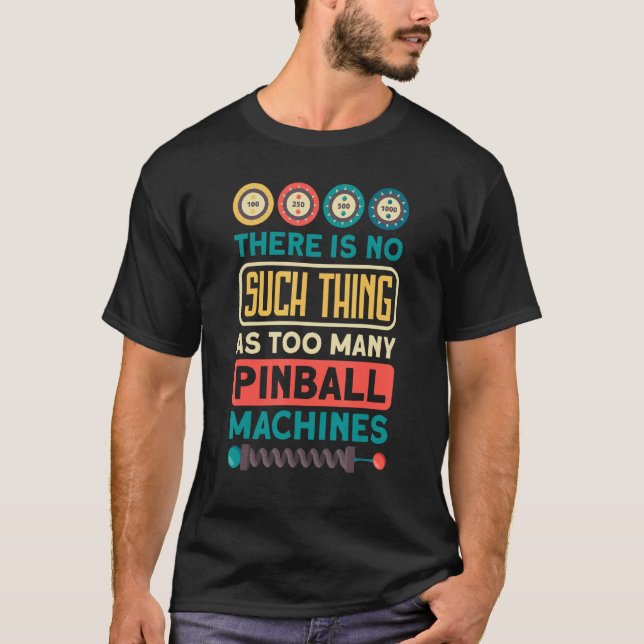 T-shirt Classic Pinball & Pinball Arcade Conception de Jeu (Devant)