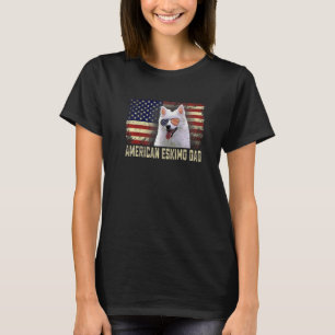 T-shirt Classic Retro Usa Drapeau américain Eskimo Papa Pè