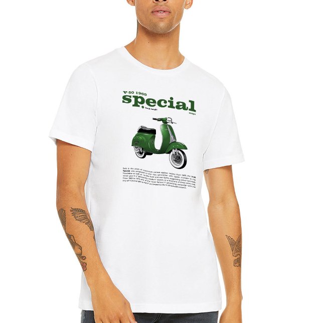 T-Shirt Classic Scooter V-50 Special Forest Green (Créateur téléchargé)