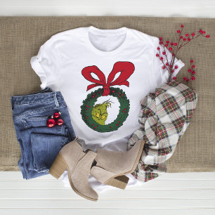 T-shirt Classic The Grinch | Christmas Wreath
