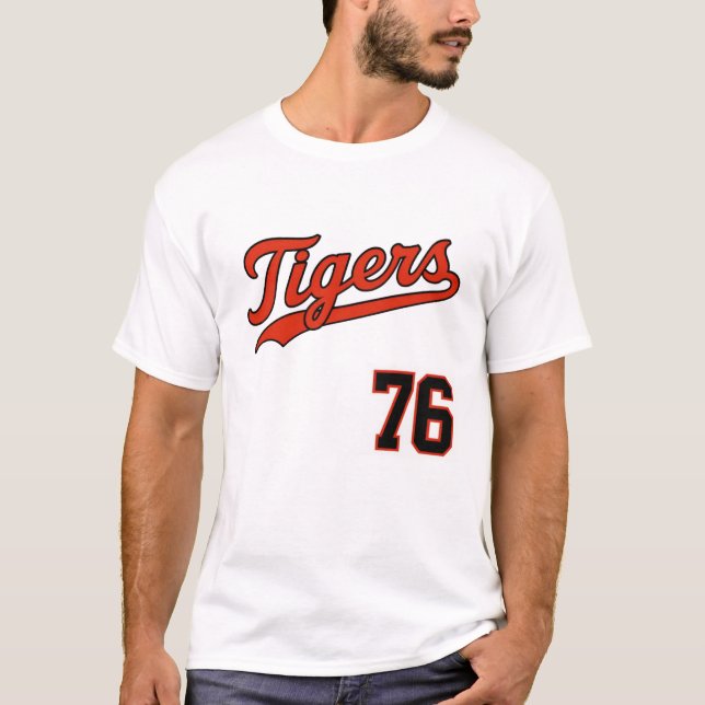 T-shirt Classic Tigers Baseball 76 (Devant)