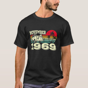 T-shirt Classic Vintage 69'S Caravan Sunset Novembre 1969