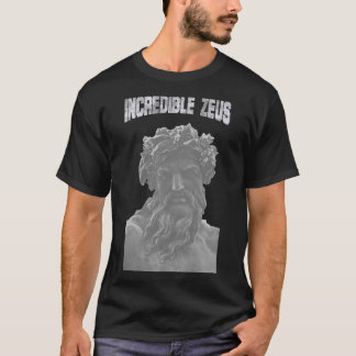 T-shirt Classical Greek God Zeus Bust Graphic Tee
