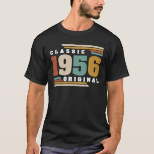 T-shirt Classique 1956 Original 66e Anniversaire 66 Ans