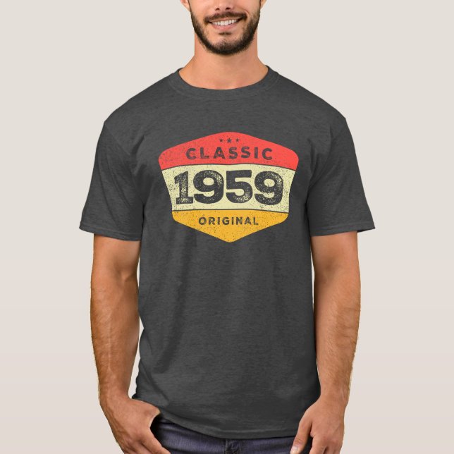 T-shirt Classique 1959 64e anniversaire Vintage (Devant)
