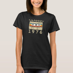 T-shirt Classique 1976 44e Anniversaire Retro Cassette Tap