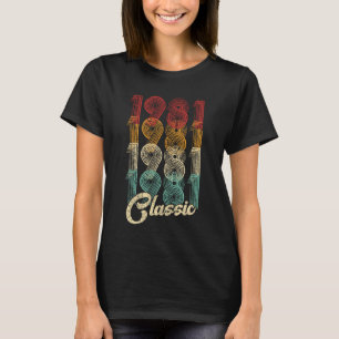 T-shirt Classique 1981 Cadeau Vintage 40e anniversaire