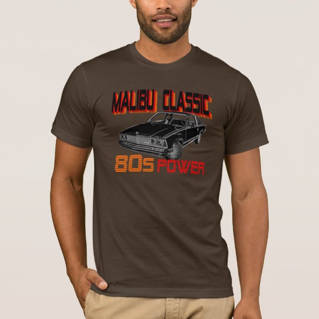 T-shirt Classique 1981 de Chevy Malibu (Devant)
