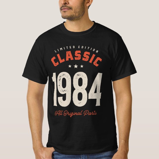 T-shirt Classique 1984 - 40e anniversaire Vintage (Devant)