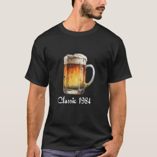 T-shirt Classique 1984 Chemise Funny Cool Bière Adulte 40e