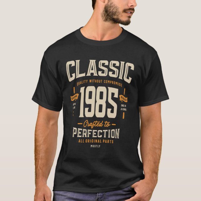 T-shirt Classique 1985 Anniversaire 38 Anniversaire (Devant)