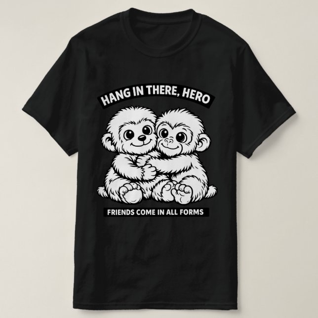 T-shirt classique à motif Punch-kun singe (Design devant)