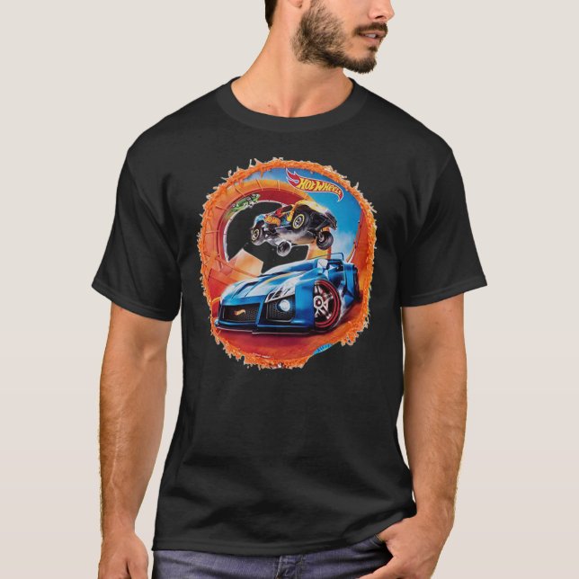 T-shirt classique à roues chaudes (Devant)