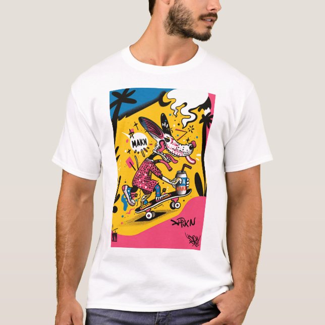 T-shirt classique américain de conception de tatou (Devant)