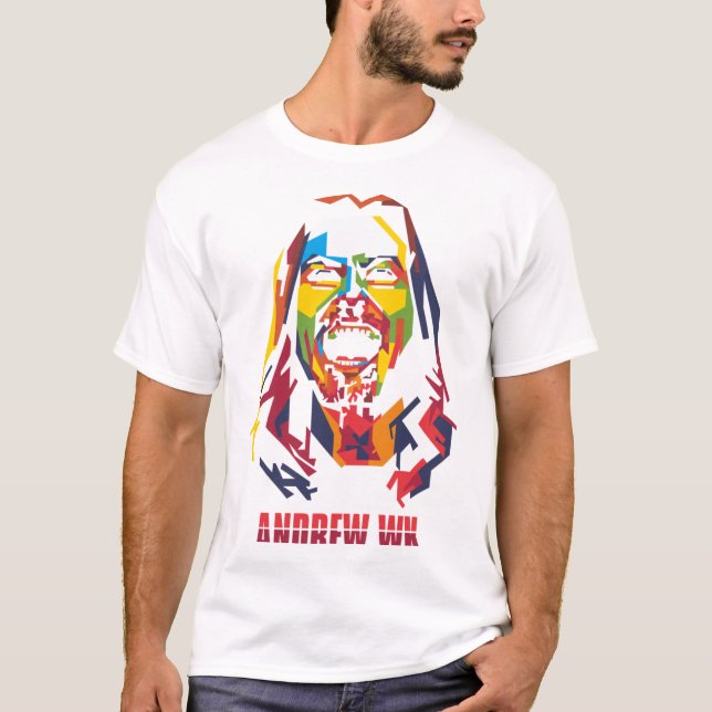 T-shirt Classique Andrew W.K (Devant)