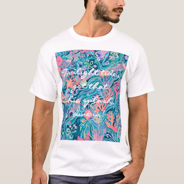 T-shirt classique au graphisme élégant (Devant)