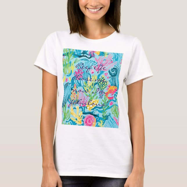 T-shirt classique au graphisme élégant (Devant)