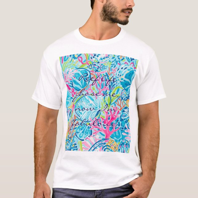 T-shirt classique au graphisme élégant (Devant)