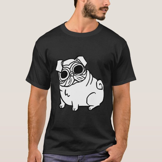 T-shirt classique aux yeux carlins 463 (Devant)