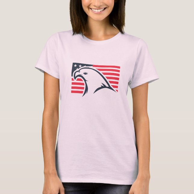 T-shirt classique avec Aigle Mark des USA (Devant)