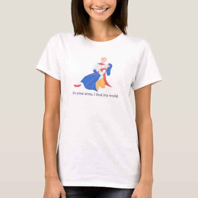 T-shirt classique avec humeur romantique (Devant)
