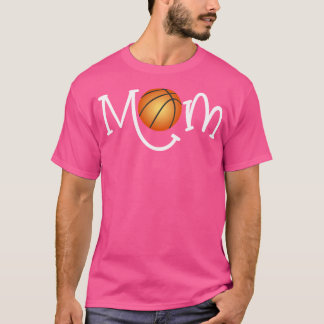 T-shirt Classique Basketball Maman Cadeau Maman Avec Baske