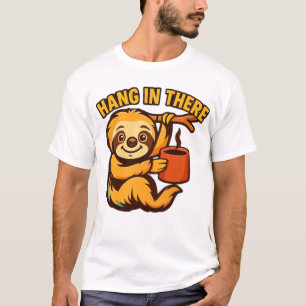 T-shirt classique bébé paresseux Accroche-toi bébé