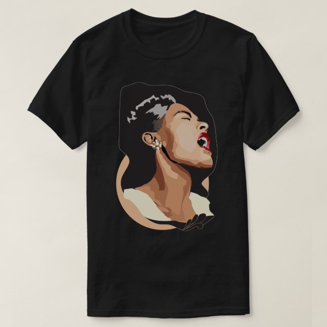 T-shirt classique Billie Holiday (Design devant)