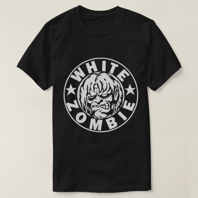 T-shirt Classique blanc Zombie blanc (Design devant)
