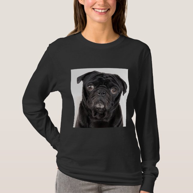 T-shirt classique Carlin noir 445 (Devant)