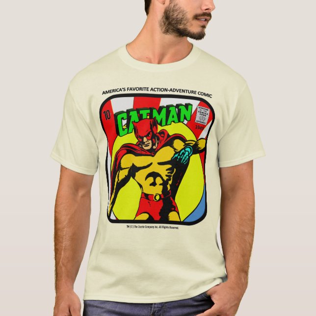 T-shirt classique CAT-MAN (Devant)