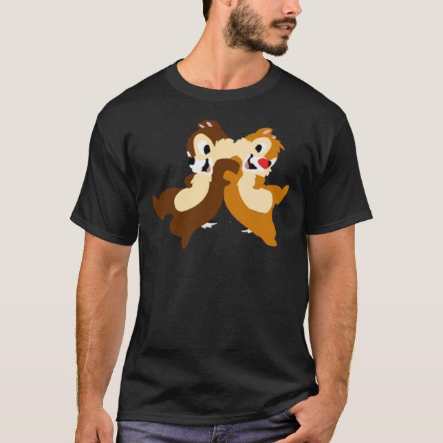 T-shirt classique Chip et Dale (Devant)