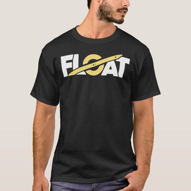 T-shirt classique Conception d'un flotteur à une r (Devant)