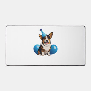T-shirt classique d'anniversaire de Corgi bleu