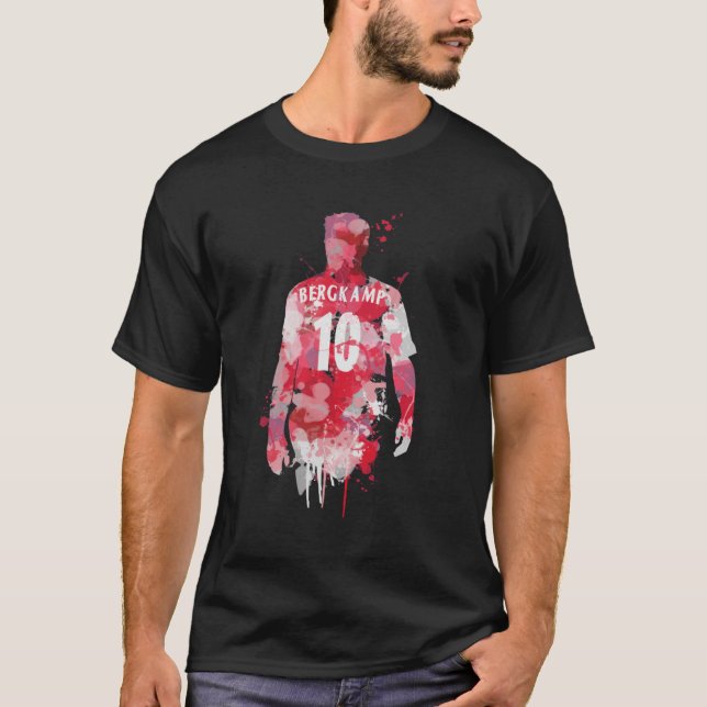 T-shirt classique d'art Dennis Bergkamp (Devant)