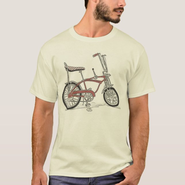 T-shirt classique de bicyclette de vélo de siège (Devant)