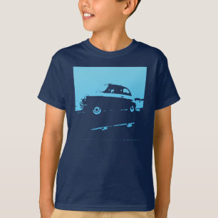 T-shirt Classique de Fiat 500 - bleu-clair sur les
