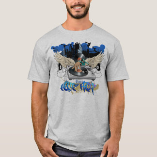 T-shirt classique de gris de hip hop