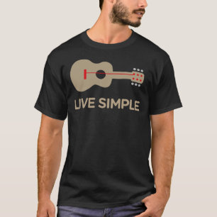 T-shirt classique de guitare simple à une chaîne