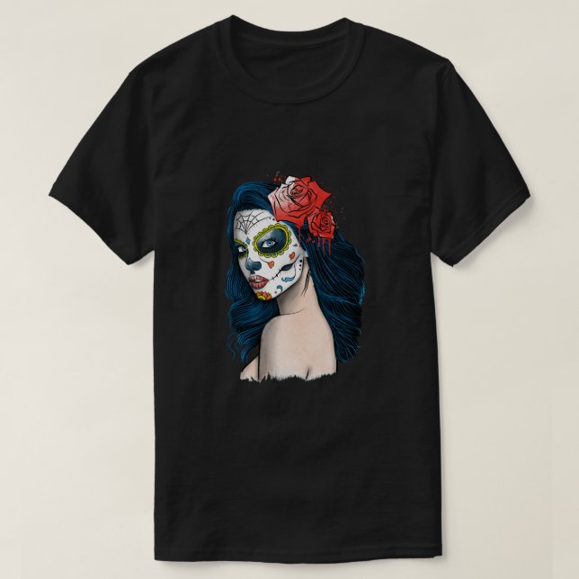 T-shirt Classique de La Calavera Catrina (Design devant)