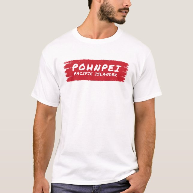 T-shirt Classique de l'île Pacifique de Pohnpei (Devant)
