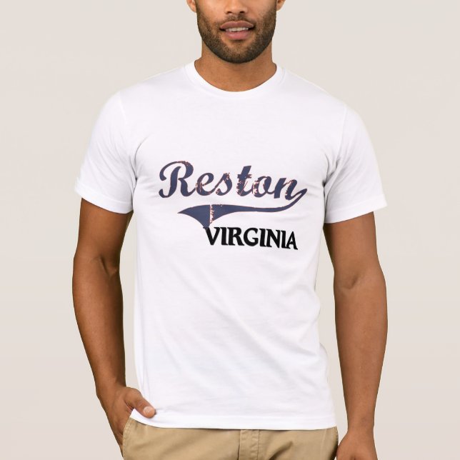 T-shirt Classique de Reston Virginia City (Devant)