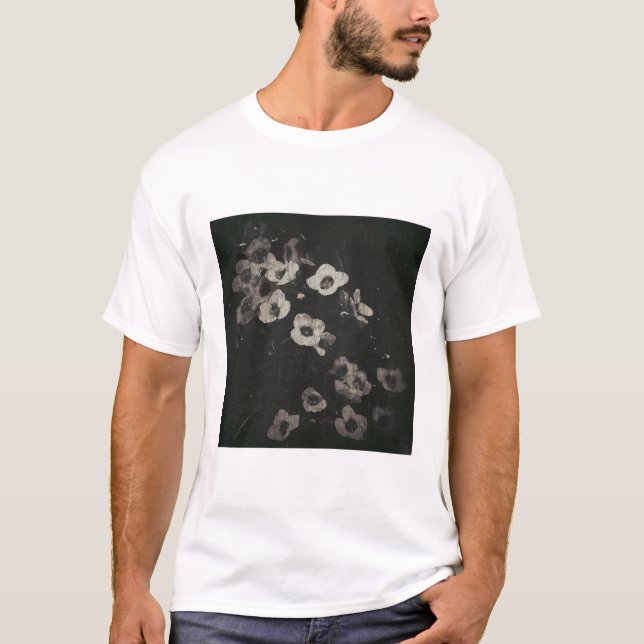 T-shirt classique de style noir et blanc (Devant)