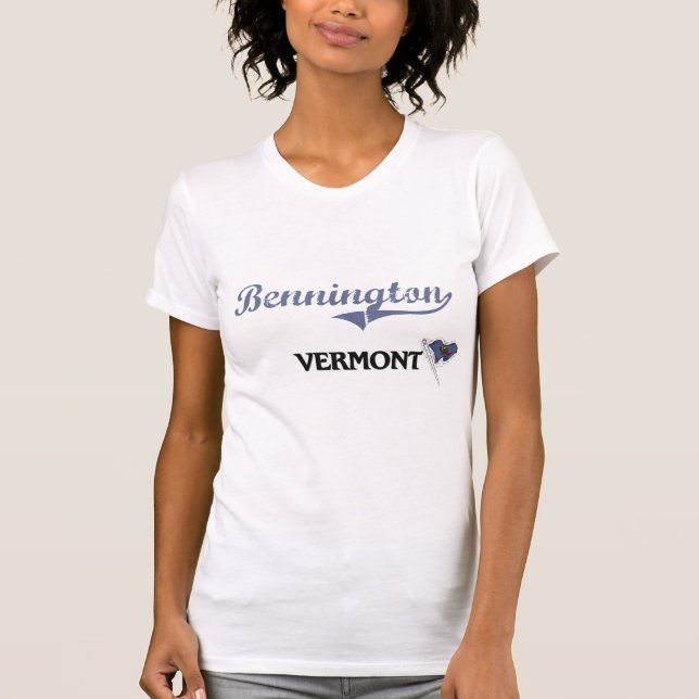 T-shirt Classique de ville de Bennington Vermont (Devant)