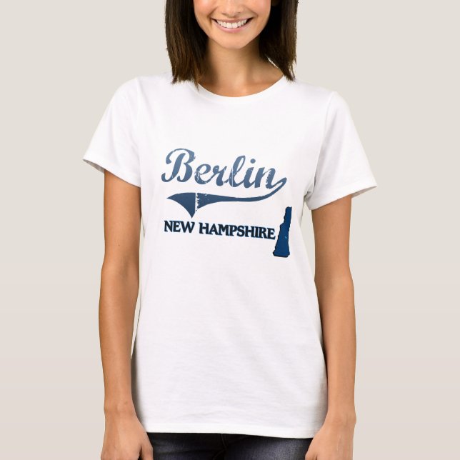 T-shirt Classique de ville de Berlin New Hampshire (Devant)