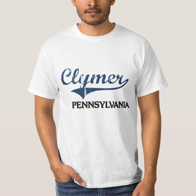T-shirt Classique de ville de Clymer Pennsylvanie (Devant)