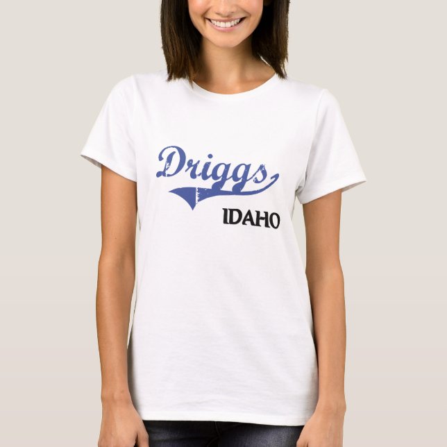 T-shirt Classique de ville de Driggs Idaho (Devant)