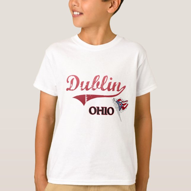 T-shirt Classique de ville de Dublin Ohio (Devant)