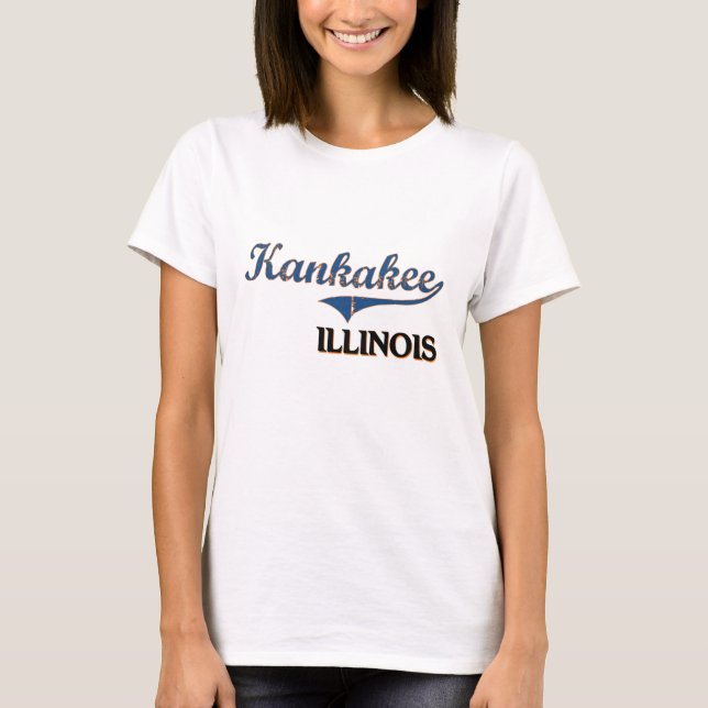 T-shirt Classique de ville de Kankakee l'Illinois (Devant)
