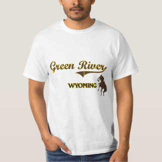 T-shirt Classique de ville de la rivière Green Wyoming